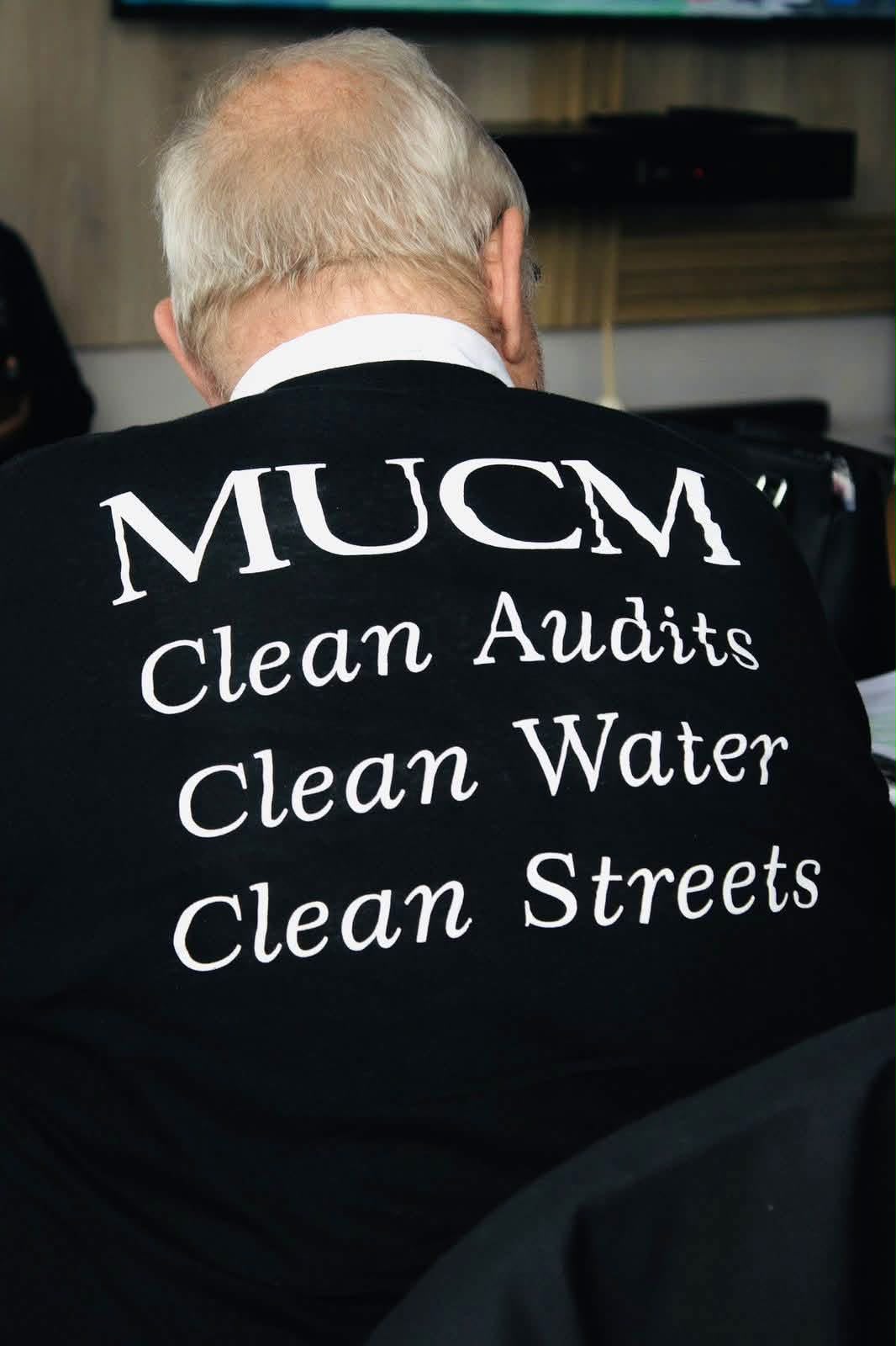MUCM team in black and white